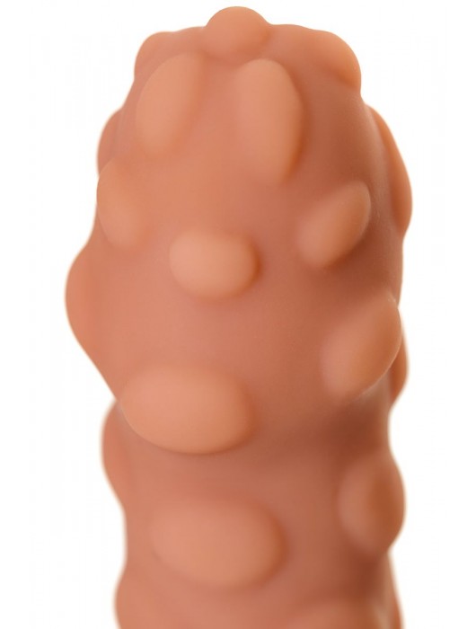 Телесная реалистичная насадка KOKOS Extreme Sleeve 11 с дополнительной стимуляцией - 12,7 см. - KOKOS - в Миассе купить с доставкой