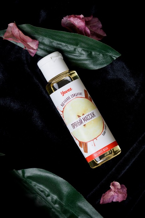 Масло для массажа «Пряный массаж» с ароматом яблока и корицы - 50 мл. - ToyFa - купить с доставкой в Миассе