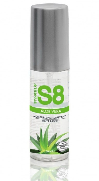 Лубрикант на водной основе S8 Aloe Vera Lube с алоэ вера - 50 мл. - Stimul8 - купить с доставкой в Миассе