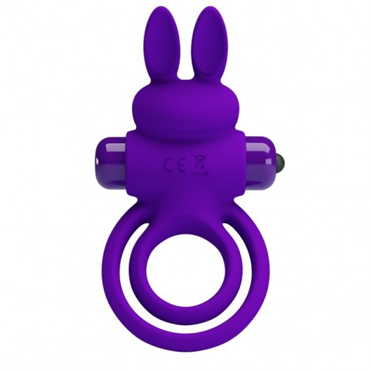 Фиолетовое эрекционное кольцо с вибростимуляцией клитора Vibrant Penis Ring III - Baile - в Миассе купить с доставкой