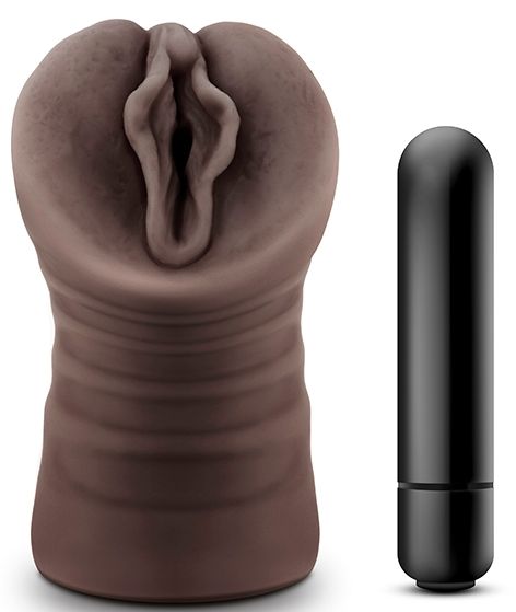 Коричневый мастурбатор-вагина Alexis - Blush Novelties - в Миассе купить с доставкой