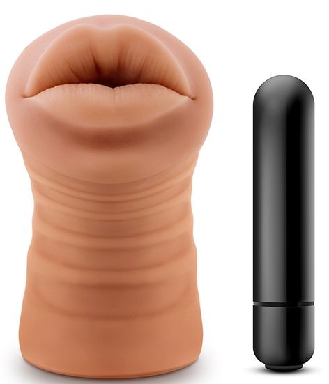 Кофейный мастурбатор-ротик Isabella - Blush Novelties - в Миассе купить с доставкой