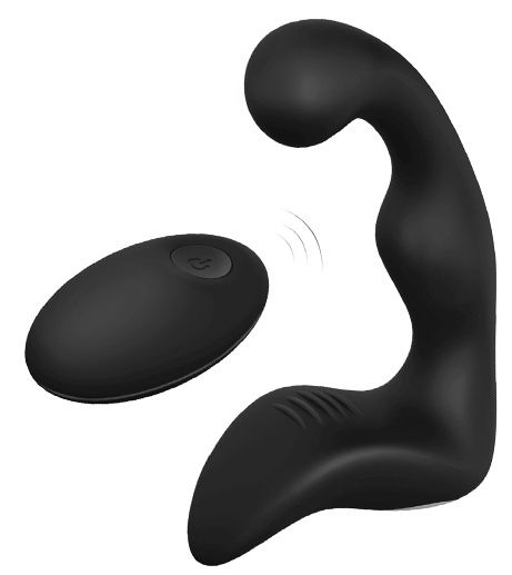 Черный вибромассажер простаты REMOTE BOOTY PLEASER - Dream Toys - в Миассе купить с доставкой