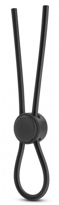 Черное силиконовое лассо на пенис SILICONE LOOP COCK RING - Blush Novelties - в Миассе купить с доставкой