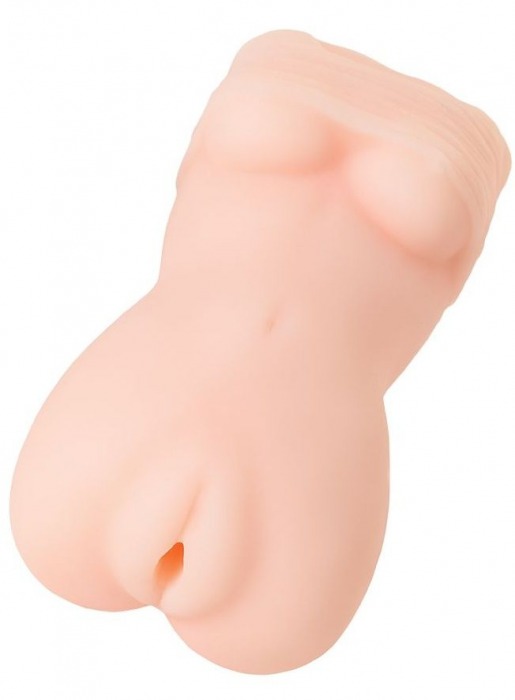 Телесный мастурбатор в виде женской фигурки - Toyfa Basic - в Миассе купить с доставкой