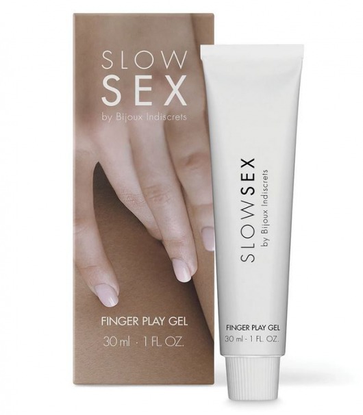 Гель для мастурбации с ароматом кокоса Slow Sex Finger Play Gel - 30 мл. - Bijoux Indiscrets - купить с доставкой в Миассе