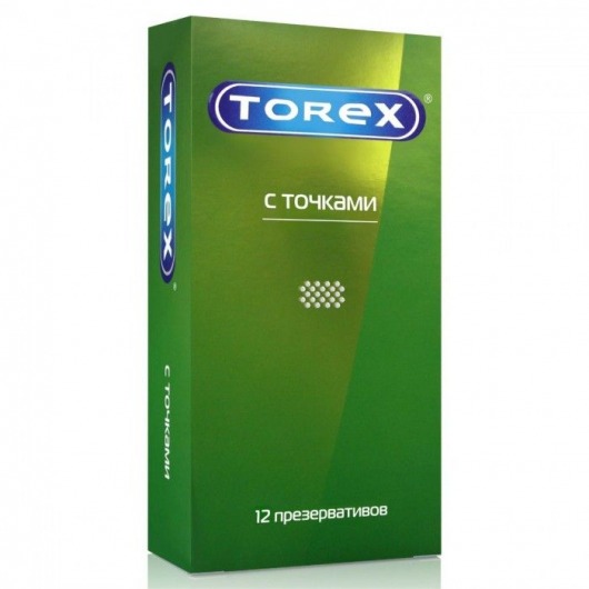 Текстурированные презервативы Torex  С точками  - 12 шт. - Torex - купить с доставкой в Миассе