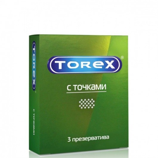 Текстурированные презервативы Torex  С точками  - 3 шт. - Torex - купить с доставкой в Миассе