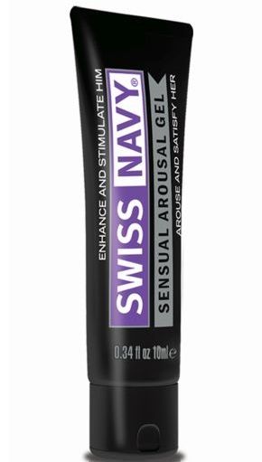 Возбуждающий гель-лубрикант на водной основе Sensual Arousal Lubricant - 10 мл. - Swiss navy - купить с доставкой в Миассе