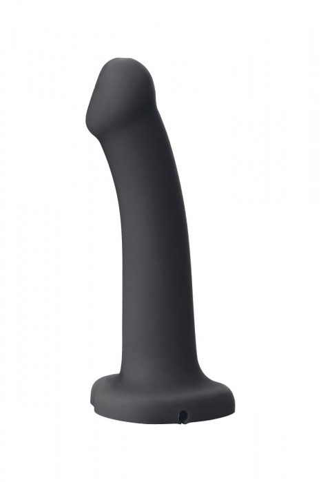 Черный фаллос с имитацией эякуляции Silicon Cum Dildo L - 19,6 см. - Strap-on-me - купить с доставкой в Миассе