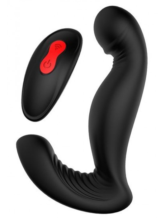 Черный вибромассажер простаты SWIRLING P-PLEASER - Dream Toys - в Миассе купить с доставкой