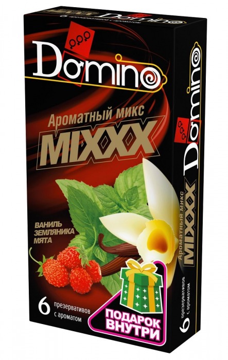 Ароматизированные презервативы DOMINO  Ароматный микс  - 6 шт. - Domino - купить с доставкой в Миассе
