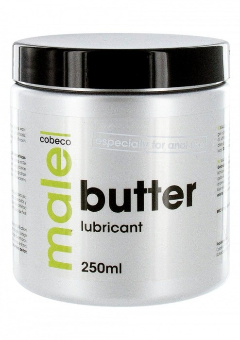 Анальный лубрикант MALE Cobeco Butter Lubricant - 250 мл. - Cobeco - купить с доставкой в Миассе