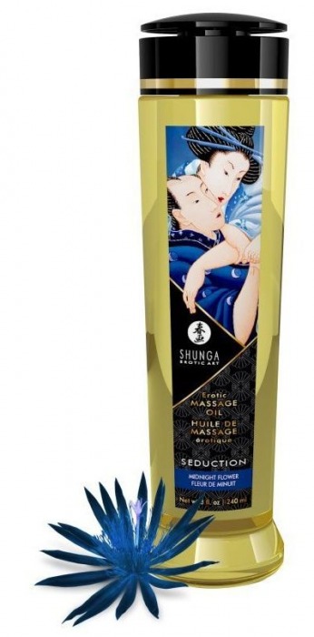 Массажное масло с ароматом ночных цветов Seduction - 240 мл. - Shunga - купить с доставкой в Миассе