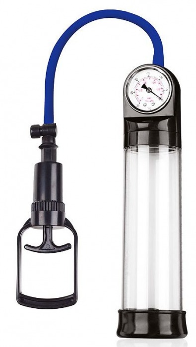 Прозрачная вакуумная помпа Sex Expert с манометром - Sex Expert - в Миассе купить с доставкой