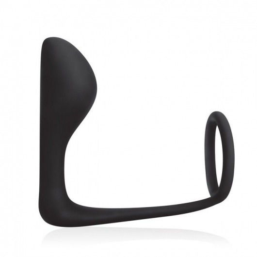 Стимулятор простаты с фиксацией эрекционным кольцом Prostate Gear - BlueLine - в Миассе купить с доставкой