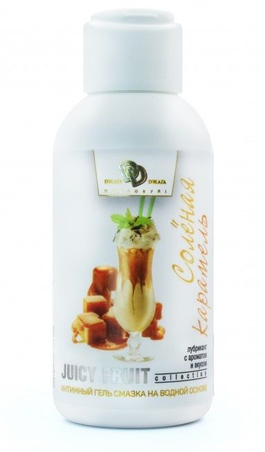 Интимный гель-смазка JUICY FRUIT с ароматом солёной карамели - 100 мл. - БиоМед - купить с доставкой в Миассе