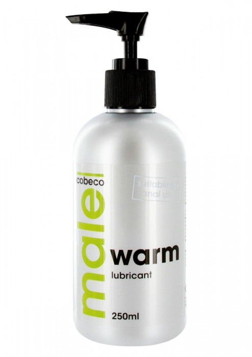 Лубрикант с согревающим эффектом MALE Cobeco Warm Lubricant - 250 мл. - Cobeco - купить с доставкой в Миассе