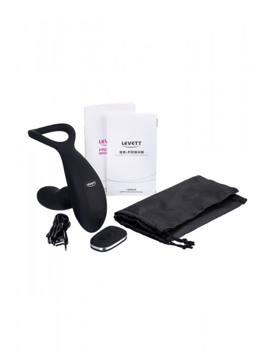 Черный стимулятор простаты Maud с вибрацией - Levett - в Миассе купить с доставкой