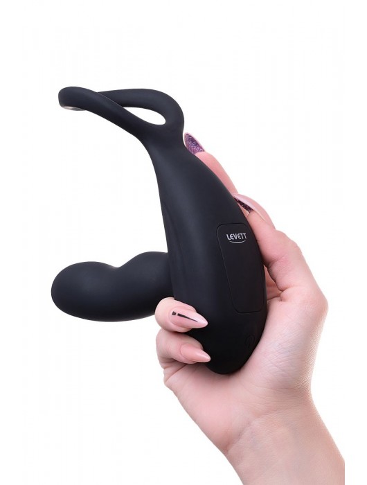 Черный стимулятор простаты Maud с вибрацией - Levett - в Миассе купить с доставкой