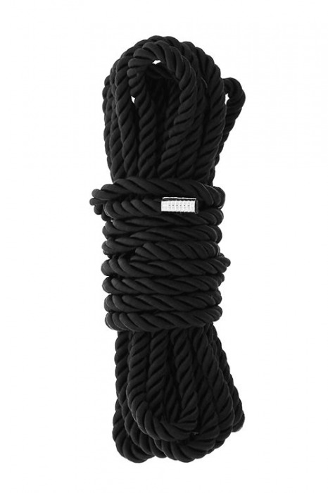 Черная веревка для шибари DELUXE BONDAGE ROPE - 5 м. - Dream Toys - купить с доставкой в Миассе