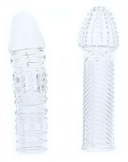 Комплект из 2 прозрачных насадок на пенис PENIS EXTENDER PACK - Dream Toys - в Миассе купить с доставкой