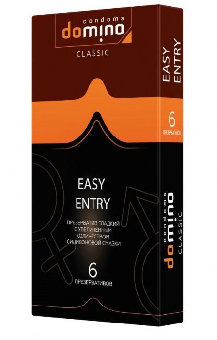 Презервативы с увеличенным количеством смазки DOMINO Easy Entry - 6 шт. - Domino - купить с доставкой в Миассе