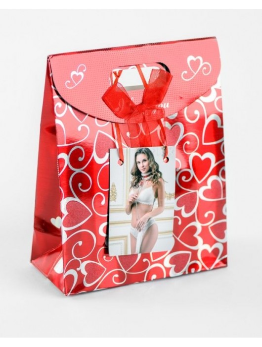 Бело-красный ошейник из натуральной кожи с нежным мехом - БДСМ Арсенал - купить с доставкой в Миассе