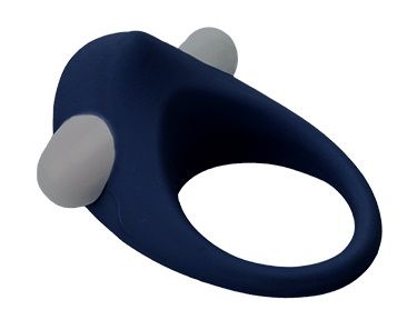 Гладкое синее эрекционное виброкольцо STIMU RING - Dream Toys - в Миассе купить с доставкой