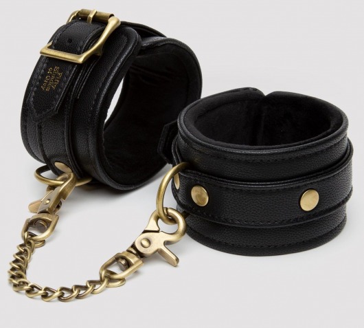 Черные оковы на ноги Bound to You Faux Leather Ankle Cuffs - Fifty Shades of Grey - купить с доставкой в Миассе