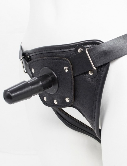 Черный пояс для насадок CLASS STRAP Restyling - LOVETOY (А-Полимер) - купить с доставкой в Миассе
