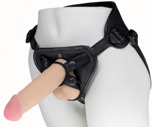 Пояс харнесс BEST UNI strap с 2 насадками - 18 и 22 см. - LOVETOY (А-Полимер) - купить с доставкой в Миассе