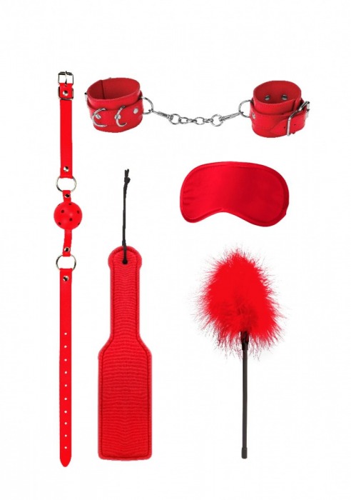Красный игровой набор БДСМ Introductory Bondage Kit №4 - Shots Media BV - купить с доставкой в Миассе