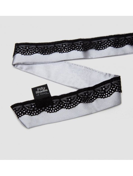 Атласный ошейник с зажимами для сосков Play Nice - Fifty Shades of Grey - купить с доставкой в Миассе