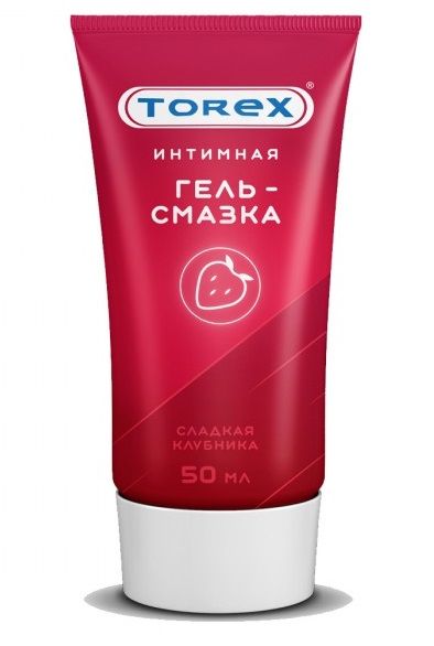 Смазка на водной основе TOREX  Сладкая клубника  - 50 мл. - Torex - купить с доставкой в Миассе
