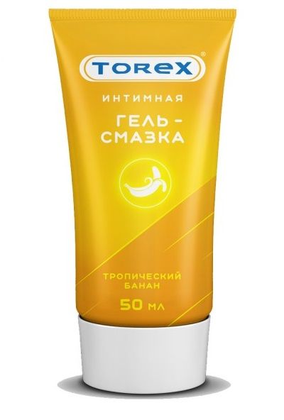 Смазка на водной основе TOREX  Тропический банан  - 50 мл. - Torex - купить с доставкой в Миассе