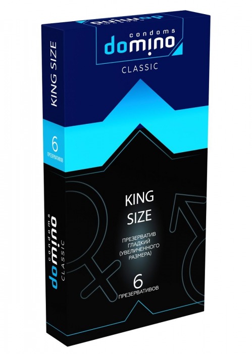 Презервативы увеличенного размера DOMINO Classic King size - 6 шт. - Domino - купить с доставкой в Миассе
