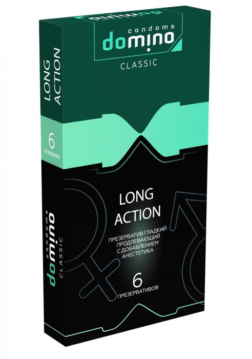 Презервативы с пролонгирующим эффектом DOMINO Classic Long action - 6 шт. - Domino - купить с доставкой в Миассе