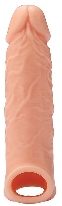 Телесная насадка EXTENDER WITH BALL STRAP 6.5 - 17 см. - Dream Toys - в Миассе купить с доставкой