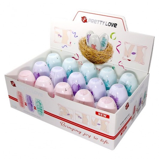 Набор из 15 мини-мастурбаторов Fantastic Egg Hard Boiled - Baile - в Миассе купить с доставкой