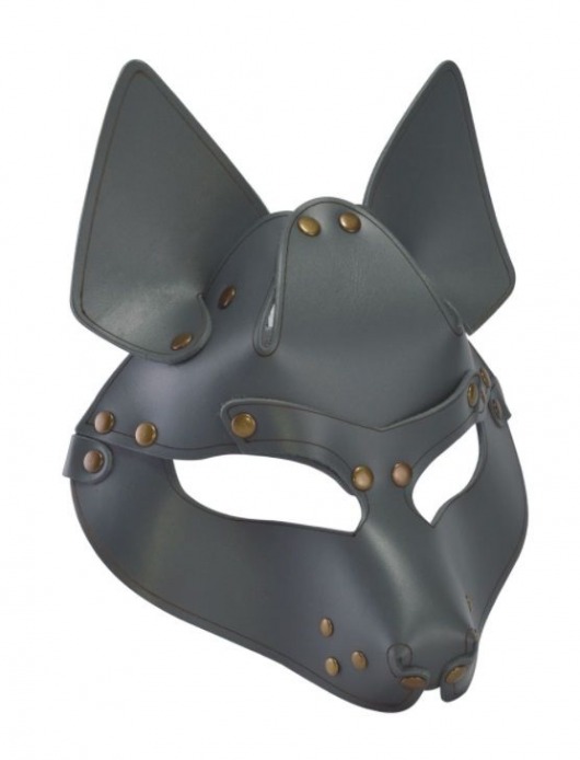 Серая маска Wolf с клепками - Sitabella - купить с доставкой в Миассе