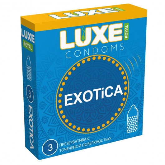 Текстурированные презервативы LUXE Royal Exotica - 3 шт. - Luxe - купить с доставкой в Миассе