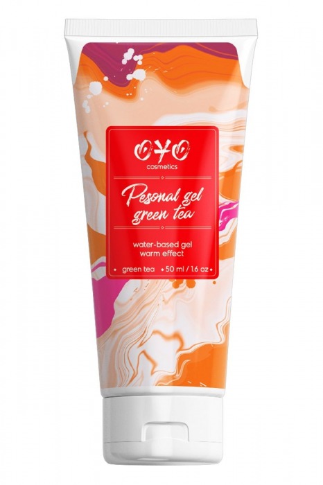 Интимная смазка на водной основе с согревающим эффектом OYO Personal Gel Green Tea - 50 мл. - OYO - купить с доставкой в Миассе