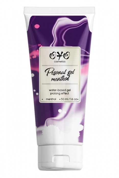 Интимная смазка на водной основе с пролонгирующим эффектом OYO Personal Gel Menthol - 50 мл. - OYO - купить с доставкой в Миассе