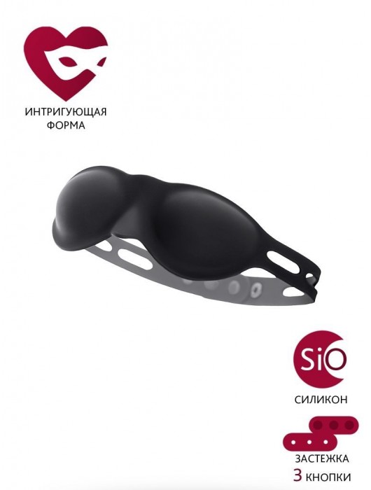 Черная плотная силиконовая маска - ToyFa - купить с доставкой в Миассе