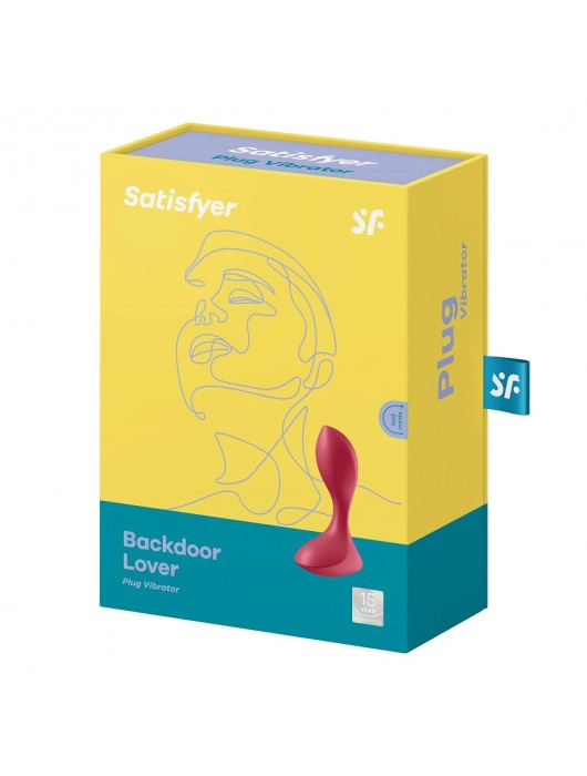 Красный вибромассажёр простаты Satisfyer Backdoor Lover - 14 см. - Satisfyer - в Миассе купить с доставкой