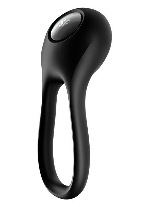 Черное эрекционное виброкольцо Majestic Duo - Satisfyer - в Миассе купить с доставкой