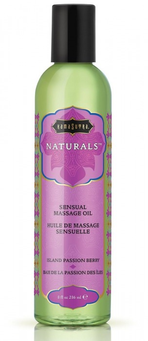 Массажное масло Naturals Island Passion Berry с ароматом тропических фруктов - 236 мл. - Kama Sutra - купить с доставкой в Миассе