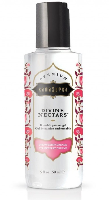 Гель-лубрикант на водной основе Divine Nectars Strawberry Dream с ароматом клубники - 150 мл. - Kama Sutra - купить с доставкой в Миассе