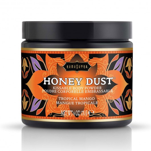 Пудра для тела Honey Dust Body Powder с ароматом манго - 170 гр. - Kama Sutra - купить с доставкой в Миассе